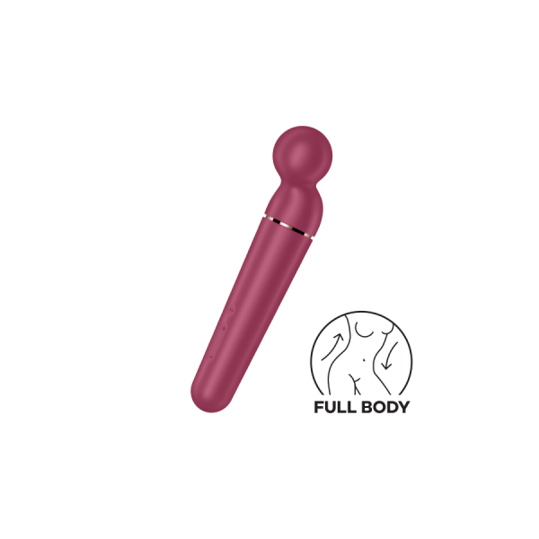 Vibromasseur wand rouge USB 60 vibrations Planet Wand-er Satisfyer 